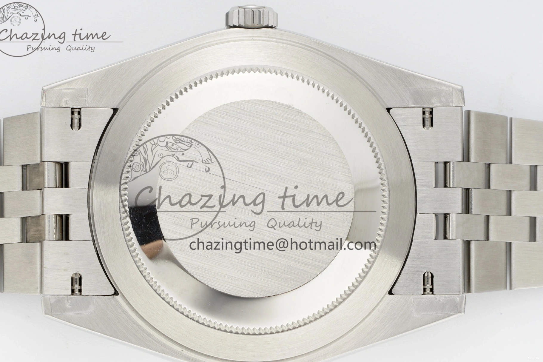 MiroTime 0415 TopPick DateJust 41 SS JDF 904L Steel Blue Textured Dial on Jubilee Bracelet VR3235 V 2235